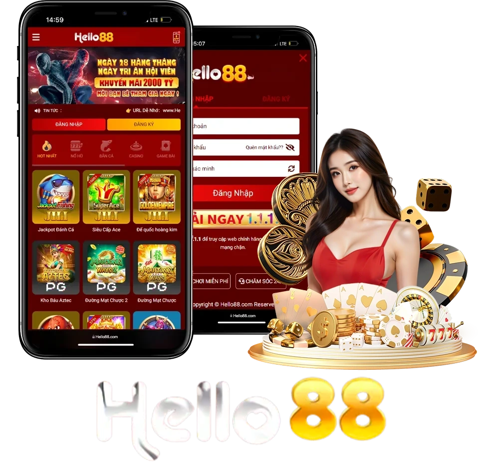 Dịch vụ ứng dụng Hello88 trên thiết bị di động