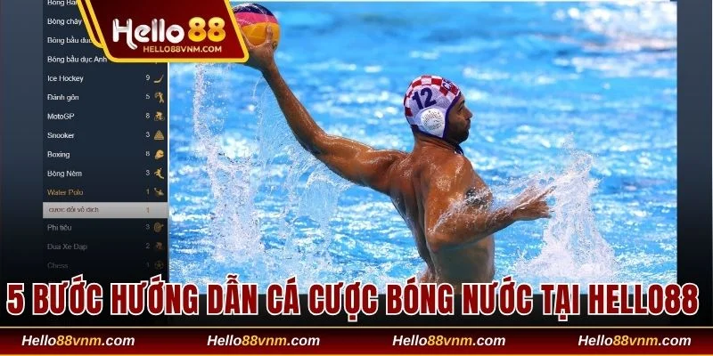 5 bước hướng dẫn cá cược bóng nước tại Hello88