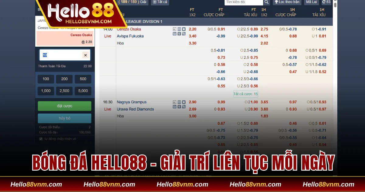 Bóng đá Hello88