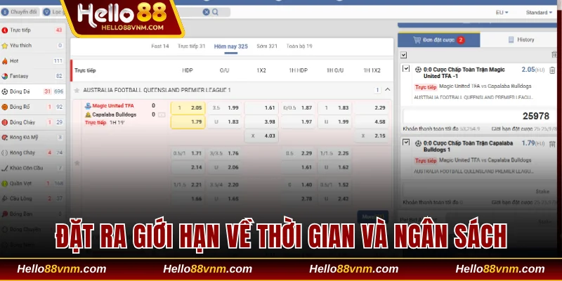 Đặt ra giới hạn chi tiết về thời gian và ngân sách